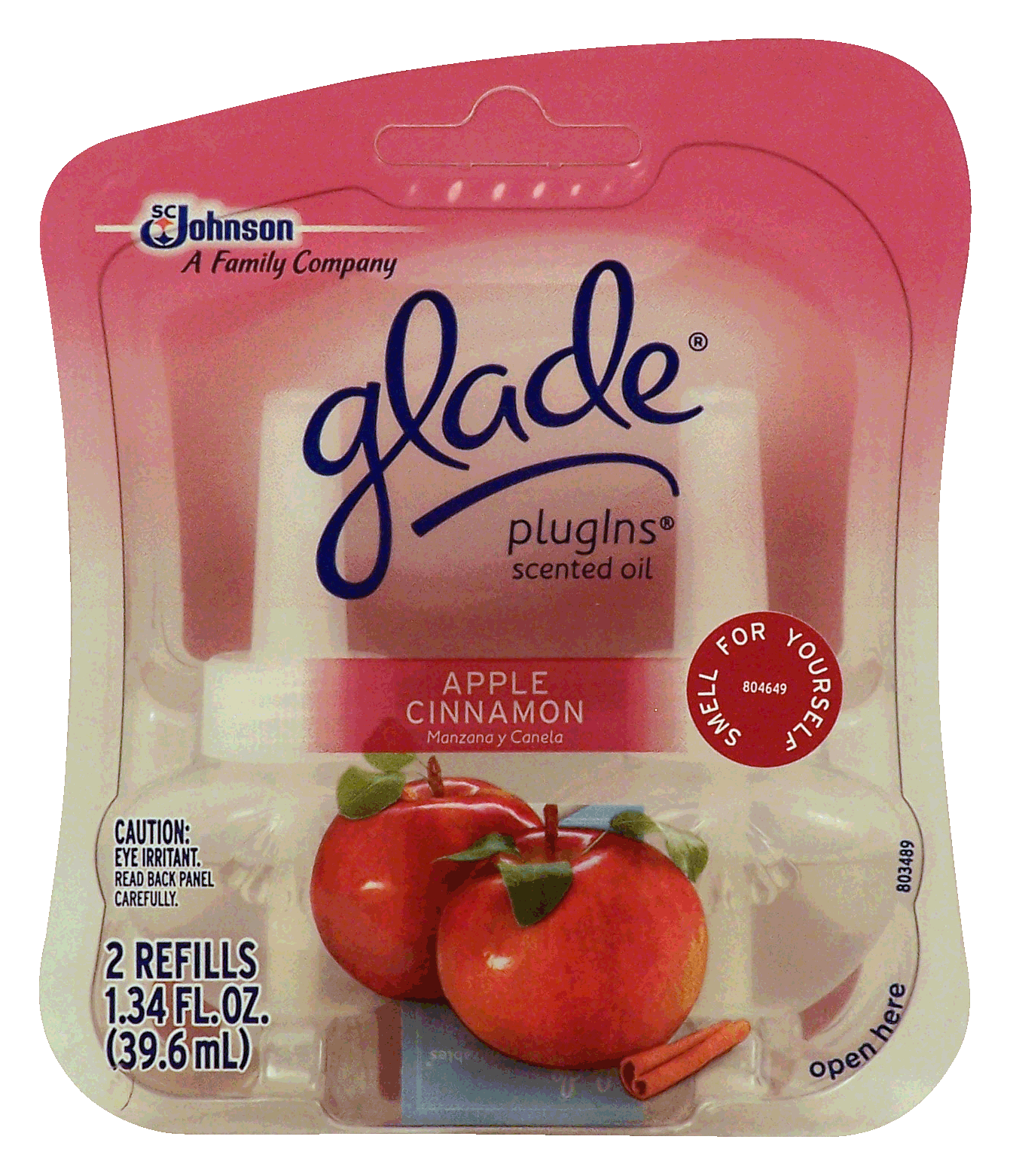 Glade Plug Ins scented oil refills, apple cinnamon scent Full-Size Picture